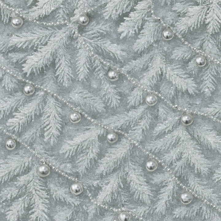 Snowy Branches Winter Frost Holiday Nature seamless PBR texture preview