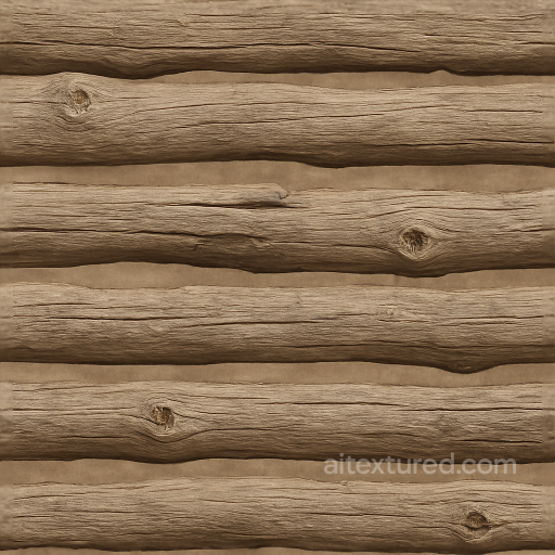 Split Rail Fence With Rough Wood Texture And Fence Knots seamless Fences PBR texture