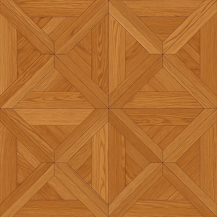 Patterned Oak Parquet Wood seamless PBR texture preview