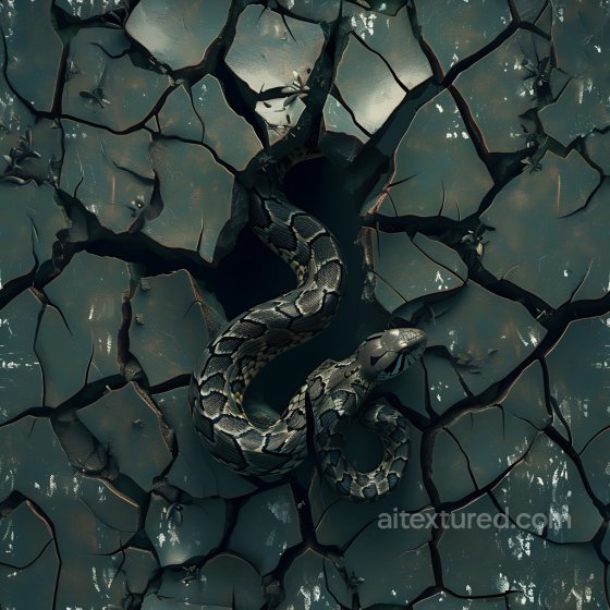 Cracked Dry Earth Texture with Deep Holes and Natural Fractures Cracked & Holes texture preview