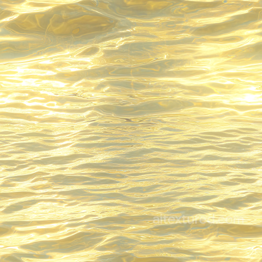 Golden Water Surface Featuring Soft, Flowing Waves and Radiant Reflections Seamless Textu… seamless Water PBR texture