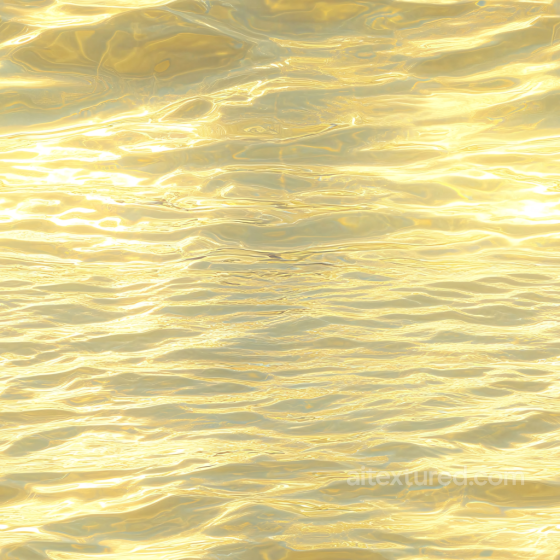 Golden Water Surface Featuring Soft, Flowing Waves and Radiant Reflections Seamless Textu… Water texture preview