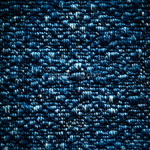 Seamless 3D PBR Cracked Denim Fabric Texture with Detailed Blue Weave