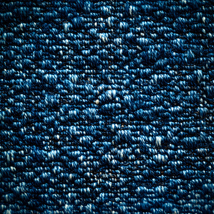 Cracked Denim Fabric with Detailed Blue Weave seamless PBR texture preview