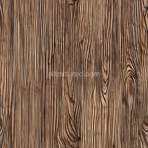 Seamless 3D PBR Texture of Rough Aged Pine Wood Planks with Deep Grain