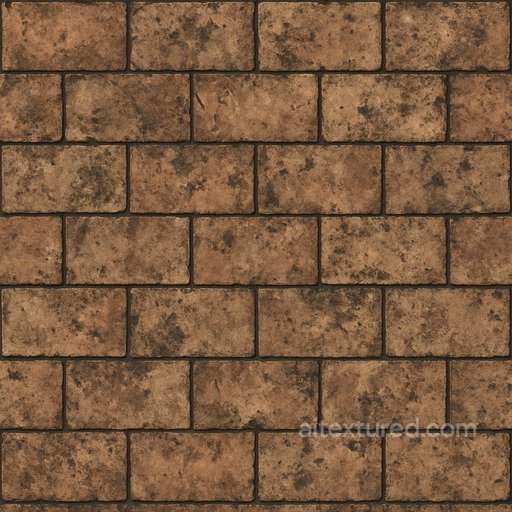Dirty Clay Tiles Seamless Texture seamless Roofing PBR texture