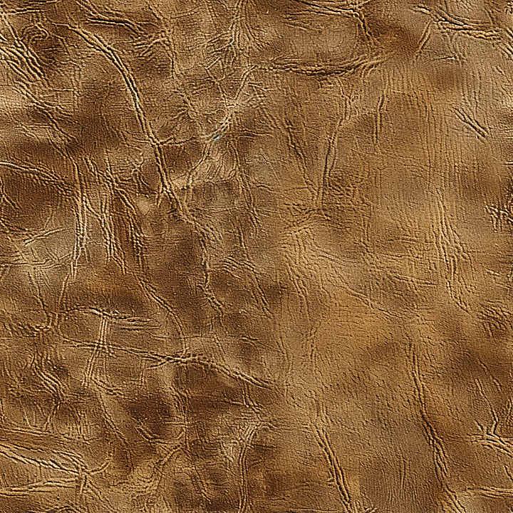 Distressed Tan Leather with Deep Wrinkles and Grain seamless PBR texture preview