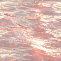 seamless Seamless 3D PBR Water Texture of Pink Sunset Ocean Surface with Subtle Waves texture 8k free download PBR