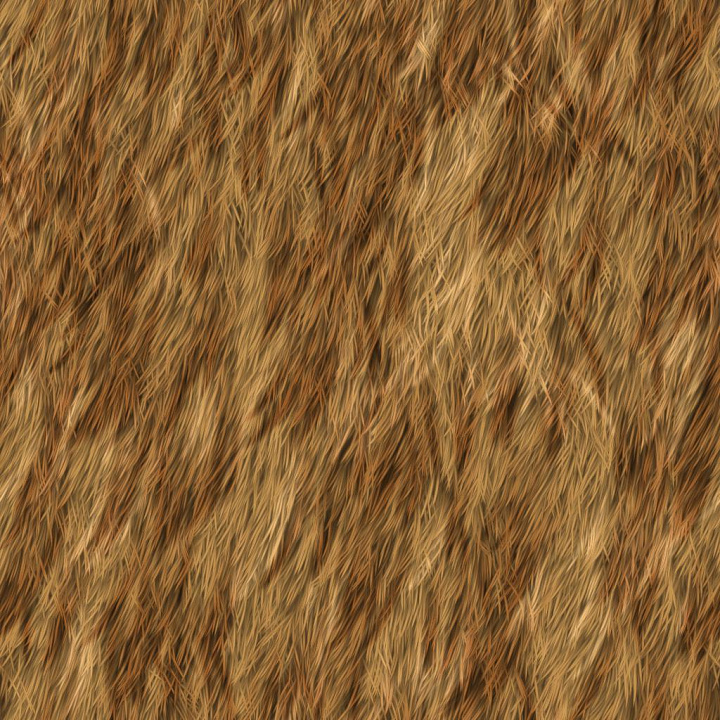 Mink Fur Coat seamless PBR texture preview