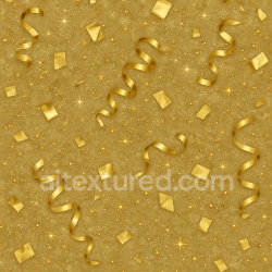 seamless Seamless 3d texture pbr 8k gold foil metallic confetti and ribbons for new year celebrations texture 8k free download PBR