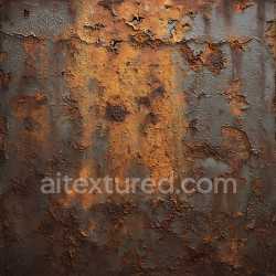seamless Seamless 3D PBR Texture of Rusted Metal with Cracked and Peeling Paint texture 8k free download PBR