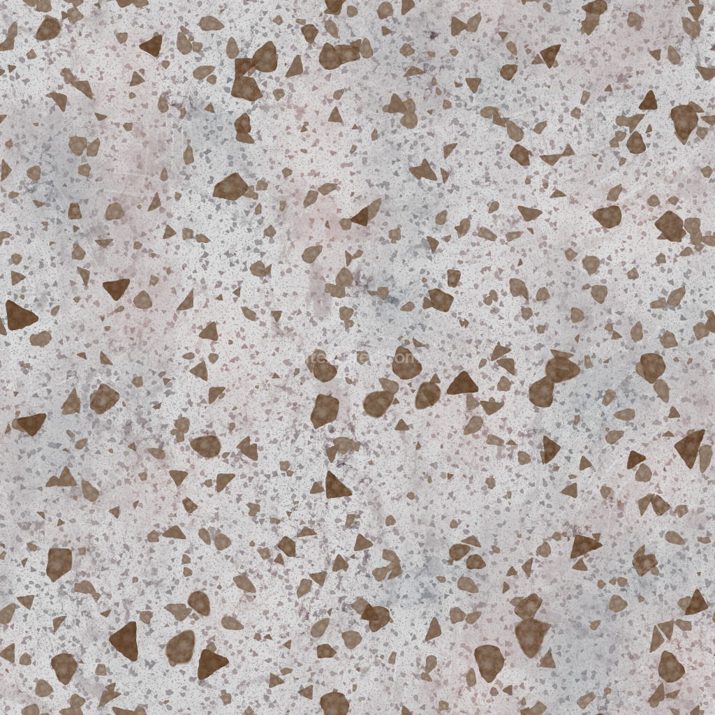 Seamless terrazzo PBR texture in subtle colors