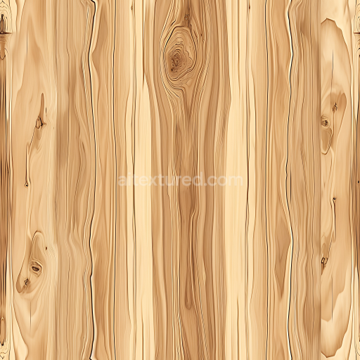 Seamless 3D Light Pine Wood Planks PBR Texture with Knots and Natural Grain