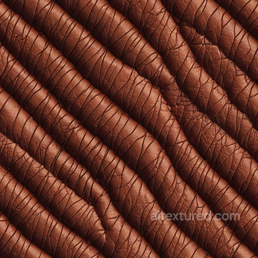 cracked brown leather PBR texture with deep wrinkles and folds seamless Leather PBR texture