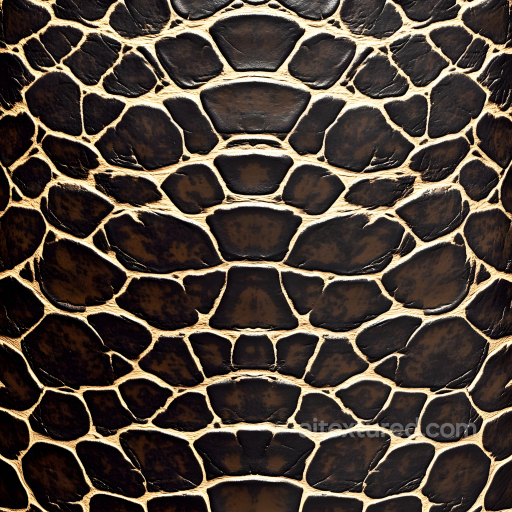 Dark Reptilian Skin Seamless Texture with Rough, Tiled Scales seamless Skin PBR texture