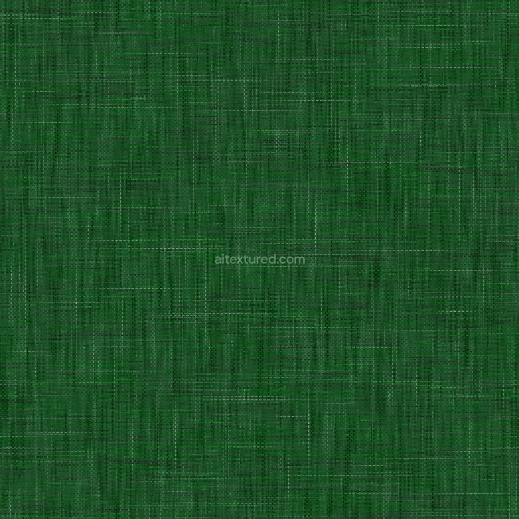 Seamless green fabric PBR texture for digital design