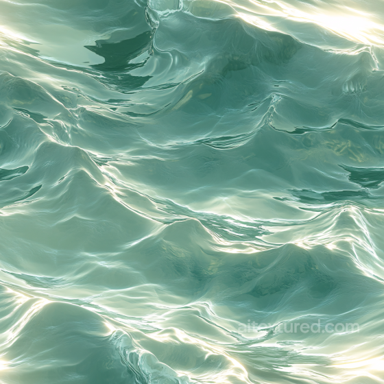 Stylized Ocean Water Texture With Smooth Luminous Waves Water texture preview
