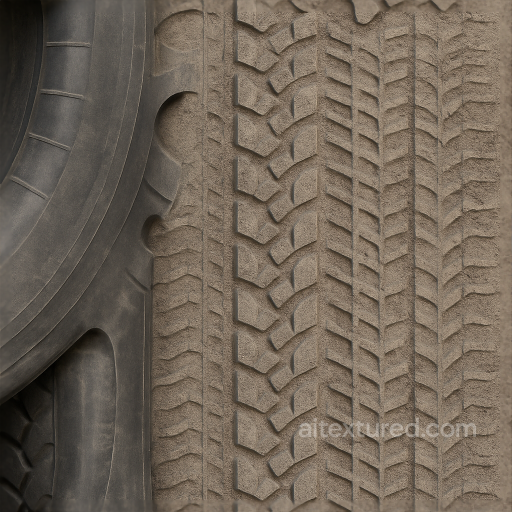 Heavy Vehicle Tire Tire Sidewall Mark Tire Track Overlay Tire Print Repeat seamless Tire prints PBR texture