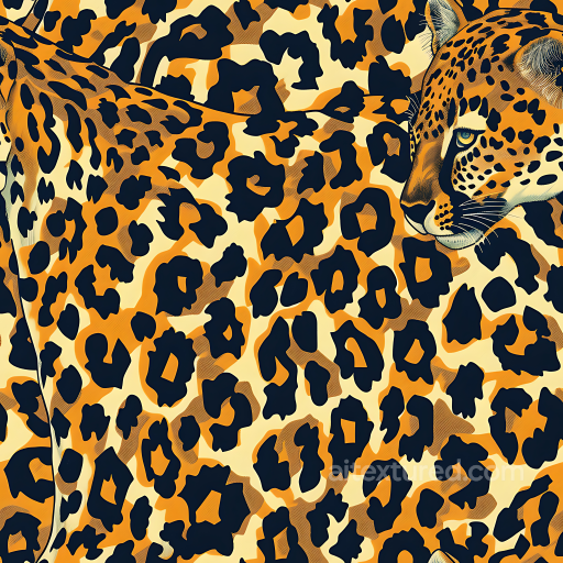 Leopard Print Camouflage PBR Texture with Stylized Animal Pattern and Warm Earth Tones seamless Color Camouflage PBR texture