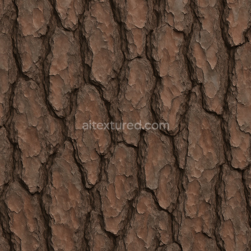 Matte Pine Bark Texture Seamless 1024X1024
