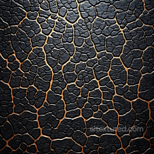 Skin PBR Texture Featuring Deep Cracked and Burnt Surface with Rough Organic Details seamless Skin PBR texture
