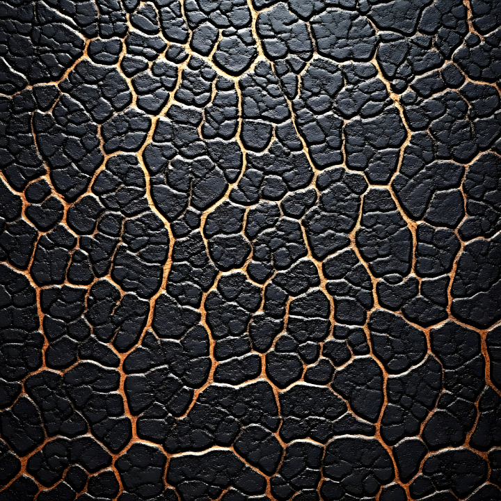 Skin Featuring Deep Cracked and Burnt Surface with Rough Organic Details seamless PBR texture preview