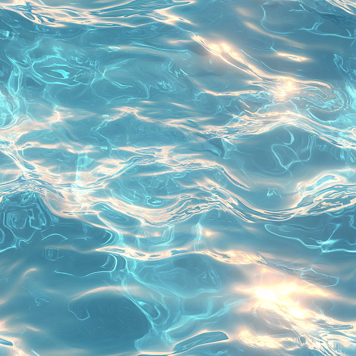 Water of Transparent Shallow Water with Subtle Waves and Light Reflecti… seamless PBR texture preview