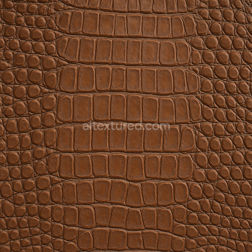 Crocodile Embossed Leather
