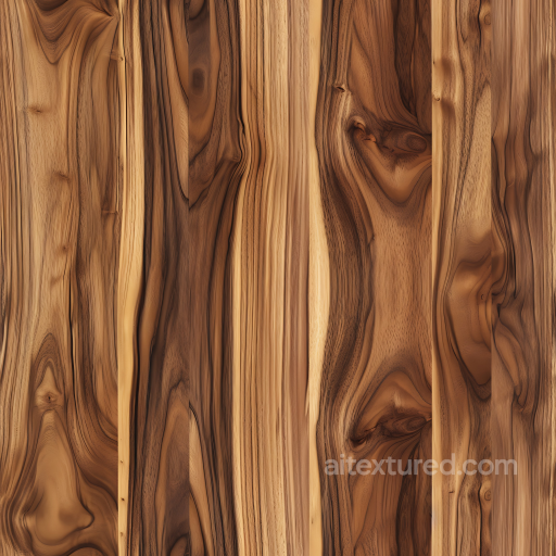Natural Acacia Wood Planks Seamless Texture with Rich Grain and Knots seamless Wood PBR texture