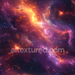 seamless Seamless 3D Space PBR Texture Featuring Vibrant Glowing Nebula and Starfield texture 8k free download PBR