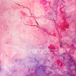 seamless Seamless 3D Alcohol Ink PBR Texture Featuring Soft Pink and Purple Floral Swirls texture 8k free download PBR