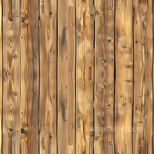 Rustic Pine Wood Planks PBR Texture with Knots and Grain seamless Wood PBR texture