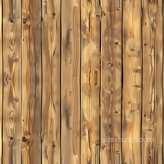 Rustic Pine Wood Planks PBR Texture with Knots and Grain Wood texture preview