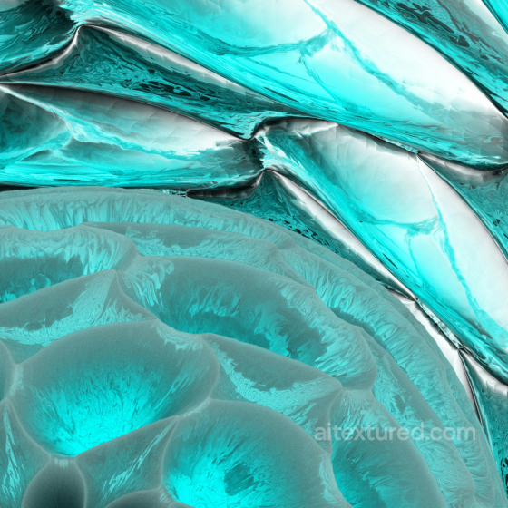 Seamless Turquoise Cracked Glass PBR Texture for 3D Use Glass texture preview