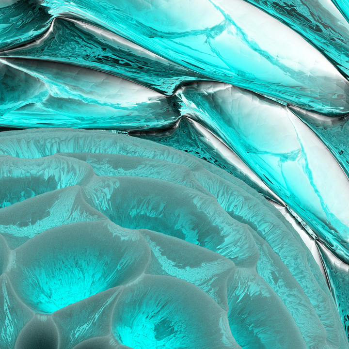 Turquoise Cracked Glass for Use seamless PBR texture preview