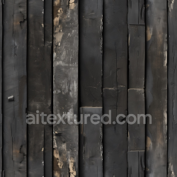 seamless Seamless 3D PBR Texture of Weathered Charred Wood Planks with Cracked Finish texture 8k free download PBR