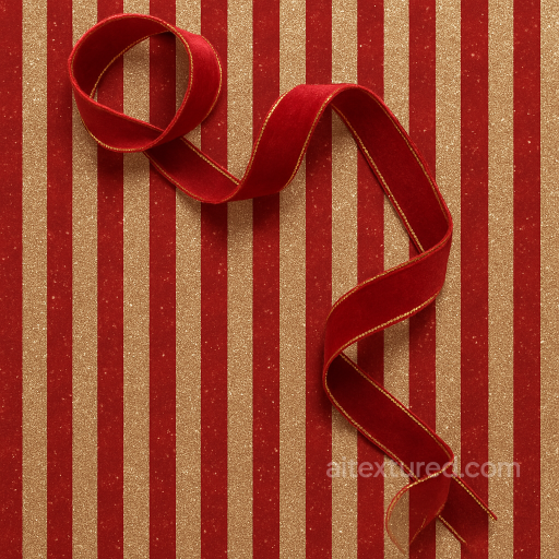 Festive Stripes Holiday Sparkle Ribbon Curl seamless Merry christmas PBR texture