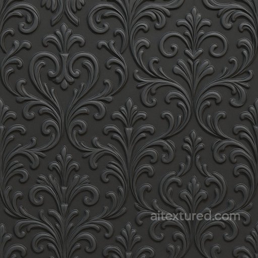 Ornate Smooth Rubber Seamless Texture seamless Rubber PBR texture