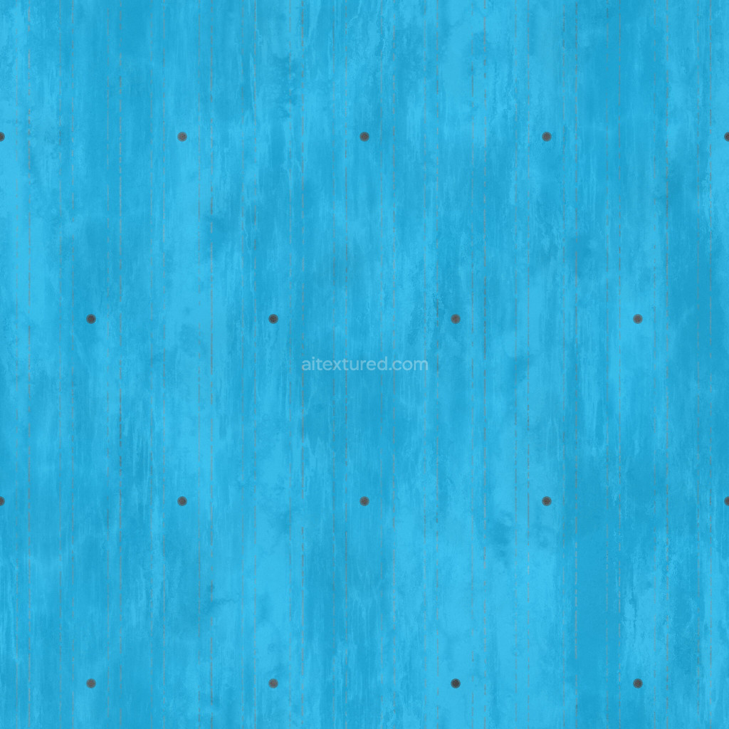Seamless corrugated steel texture in blue color