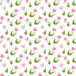 seamless Seamless 3D PBR Texture Featuring Pink Tulip Wild Flower Pattern on White texture 8k free download PBR