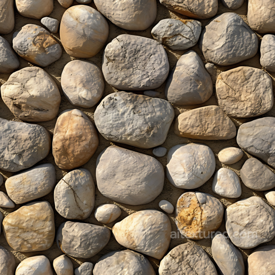 Stone Texture of Smooth River Pebble Stones with Natural Earth Tones Stone texture preview