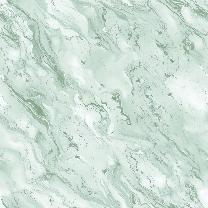 Elegant Mint Green Marble with Fluid Veins and Polished Surface seamless PBR texture preview