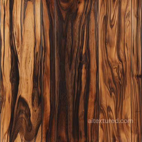 Dark Zebrawood Wood Floor PBR Texture with Rich Grain Patterns Wood texture preview