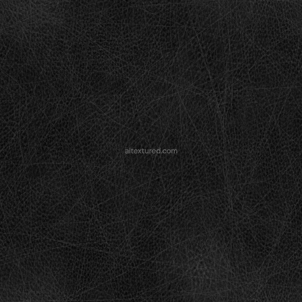 Seamless dark leather PBR texture for 3D models