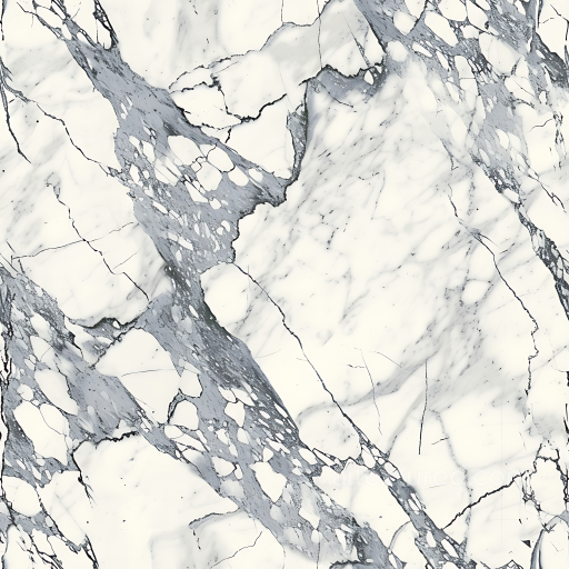 Bianco Lasa White Marble PBR Texture with Bold gray Veins seamless Marble PBR texture
