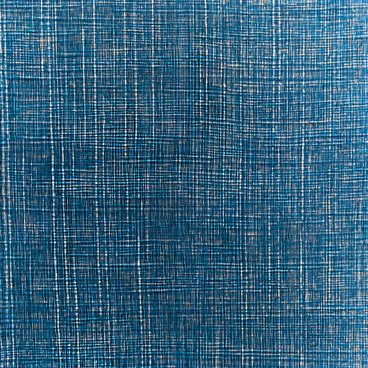 Cracked Denim Fabric with Worn Blue Fibers seamless PBR texture preview
