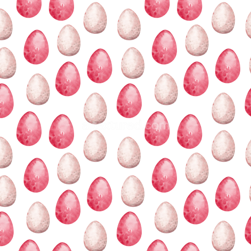 Seamless 3D PBR Texture Featuring Soft Watercolor Pink and Beige Eggs Pattern