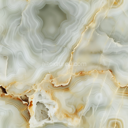 Seamless 3D Alabastro Egiziano Marble PBR Texture with Translucent Veins and Natural Mineral Patterns