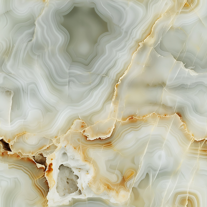 Alabastro Egiziano Marble with Translucent Veins and Natural Mineral Pa… seamless PBR texture preview