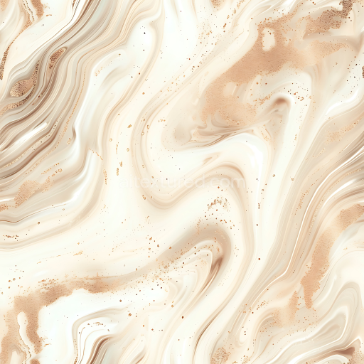Seamless 3D Marble PBR Texture Featuring Creamy Beige Base and Rose Gold Swirls